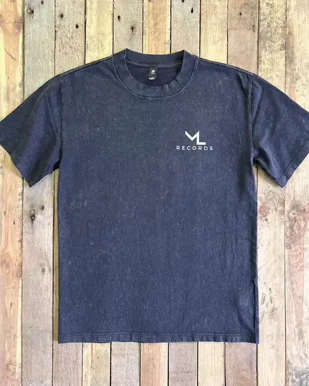 Moth Lake Records Stone Wash Pocket Logo Tee
